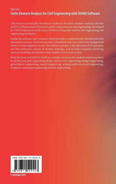 Produktbild: Finite Element Analysis for Civil Engineering with DIANA Software