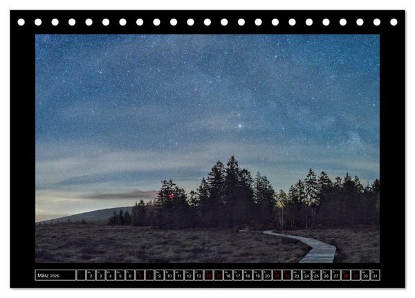 Produktbild: Astro-Kalender - Deep Sky und Landschaften (Tischkalender 2026 DIN A5 quer), CALVENDO Monatskalender