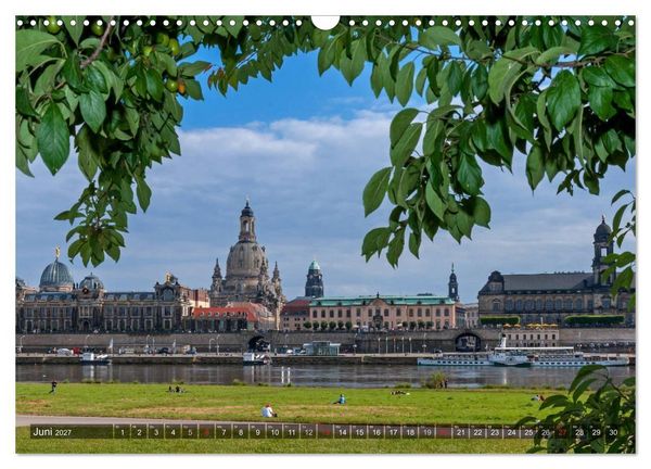 Produktbild: Dresden, ein Jahr an der Elbe (Wandkalender 2027 DIN A3 quer), CALVENDO Monatskalender