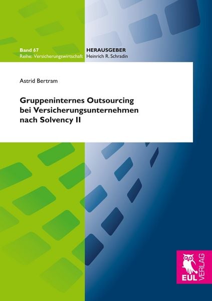 Produktbild: Gruppeninternes Outsourcing bei Versicherungsunternehmen nach Solvency II