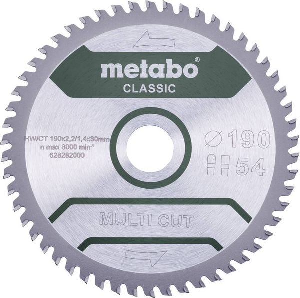 Produktbild: Metabo MULTI CUT CLASSIC 628661000 Kreiss&auml;geblatt 165 x 20 x 1.4 mm Z&auml;hneanzahl: 42 1 St.