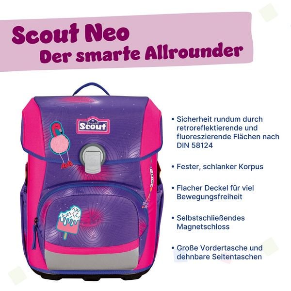 Produktbild: Scout Schulranzen Set Neo, Schulranzen Set, 4tlg, Summer