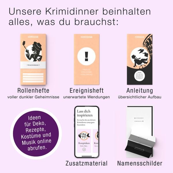 Produktbild: Culinario Mortale - F&ouml;rdern, feiern, feuern - Krimidinner f&uuml;r Zuhause f&uuml;r 6-8 Pe