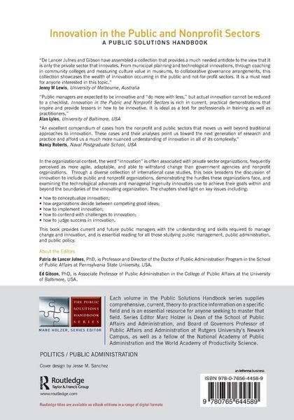 Produktbild: Innovation in the Public and Nonprofit Sectors