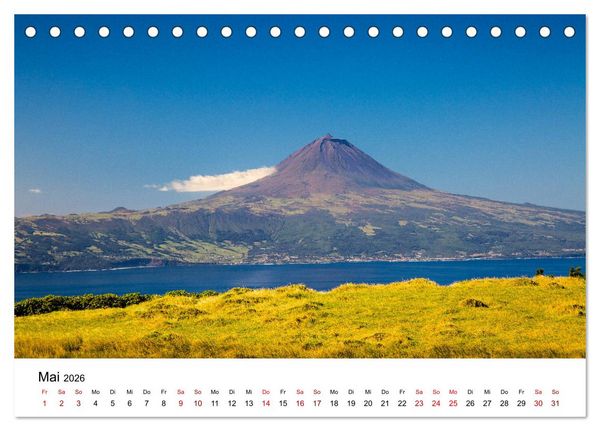 Produktbild: Azoren - Inseln im Atlantik (Tischkalender 2026 DIN A5 quer), CALVENDO Monatskalender