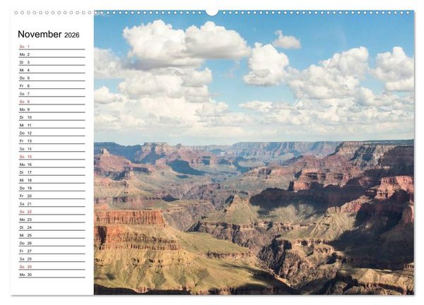 Produktbild: Faszination Grand Canyon (Wandkalender 2026 DIN A2 quer), CALVENDO Monatskalender