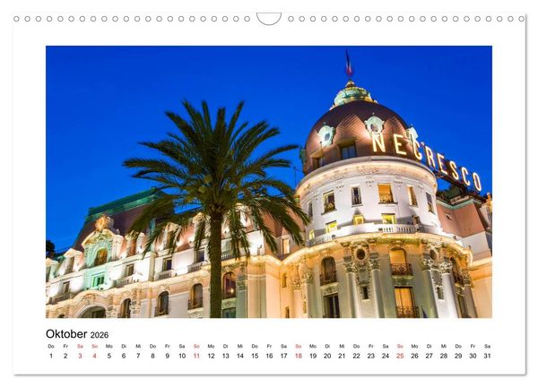 Produktbild: COTE D'AZUR Impressionen (Wandkalender 2026 DIN A3 quer), CALVENDO Monatskalender