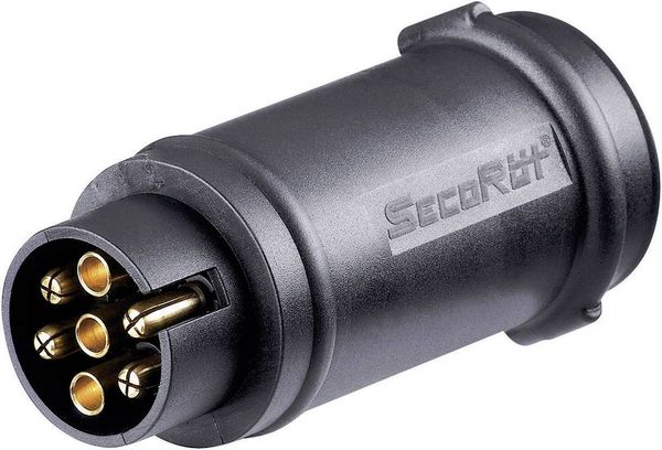 SecoRüt 50151 Anhänger Adapter [Steckdose 7polig - Stecker 13polig] ABS Kunststoff