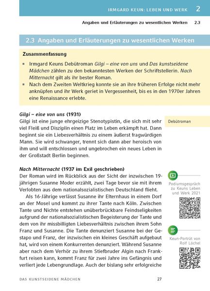Produktbild: Das kunstseidene M&auml;dchen von Irmgard Keun - Textanalyse und Interpretation