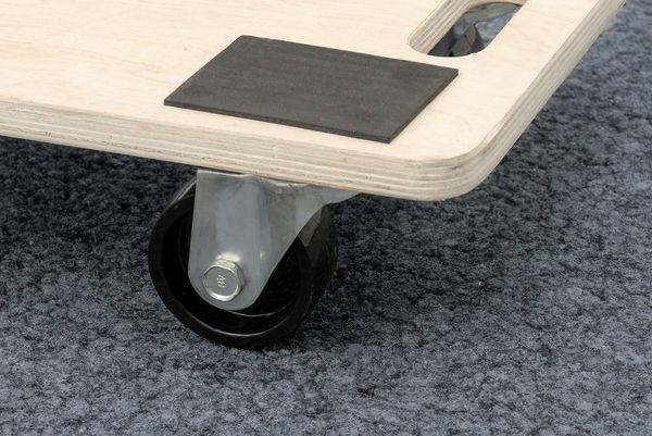 Produktbild: Metafranc WU0822120 Transportroller Sperrholz Traglast (max.): 500 kg 590 m x 290 mm x 126 mm Anzahl Lenkrollen 4