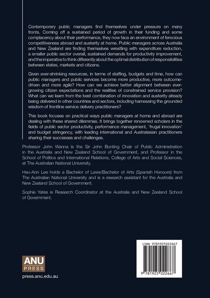 Produktbild: Managing Under Austerity, Delivering Under Pressure: Performance and Productivity in Public Service