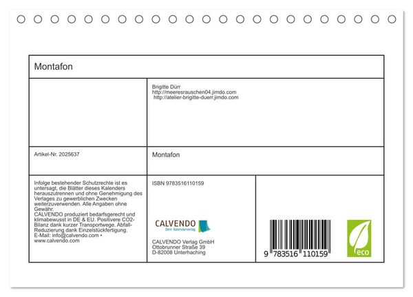 Produktbild: Montafon (Tischkalender 2026 DIN A5 quer), CALVENDO Monatskalender