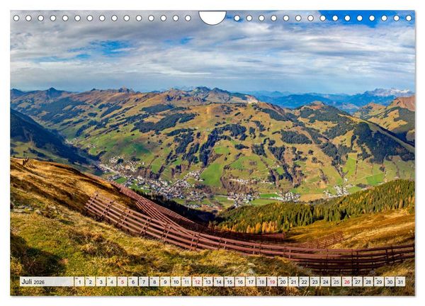 Produktbild: Gr&uuml;&szlig;e aus Hinterglemm (Wandkalender 2026 DIN A4 quer), CALVENDO Monatskalender