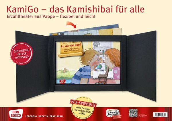 Produktbild: KamiGo &ndash; das Kamishibai f&uuml;r alle. DIN-A3-Erz&auml;hltheater aus Pappe &ndash; flexibel und leicht