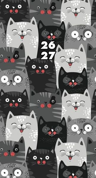 Produktbild: Purrfect 2-Year 2026-27 3.5 X 6.5 Monthly Pocket Planner