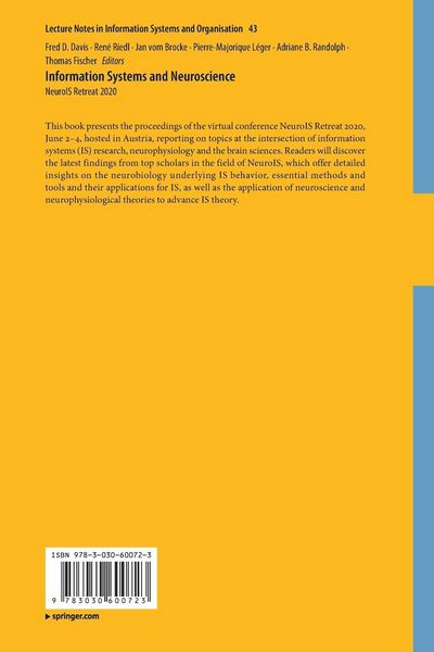 Produktbild: Information Systems and Neuroscience