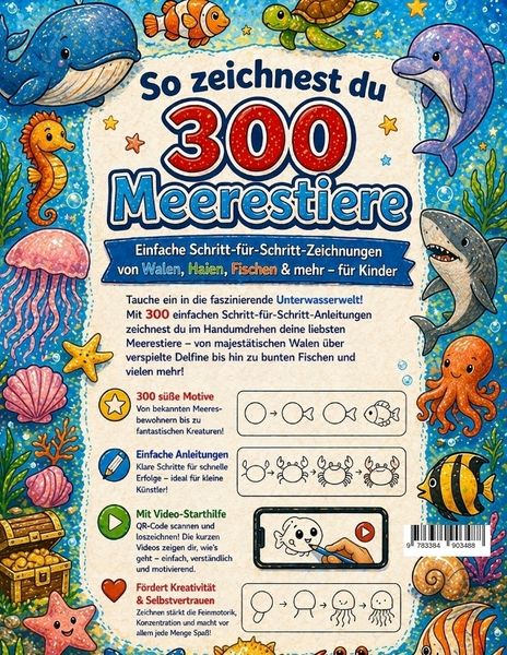 Produktbild: So zeichnest du 300 Meerestiere