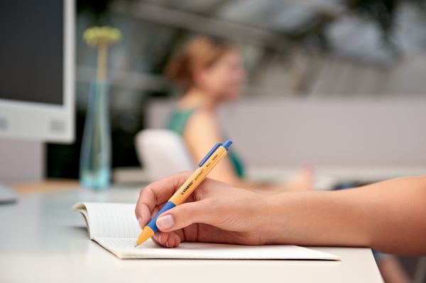 Produktbild: STABILO Druck-Kugelschreiber -   pointball - Einzelstift - blau