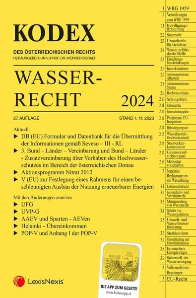 Produktbild: KODEX Wasserrecht 2023/24 - inkl. App