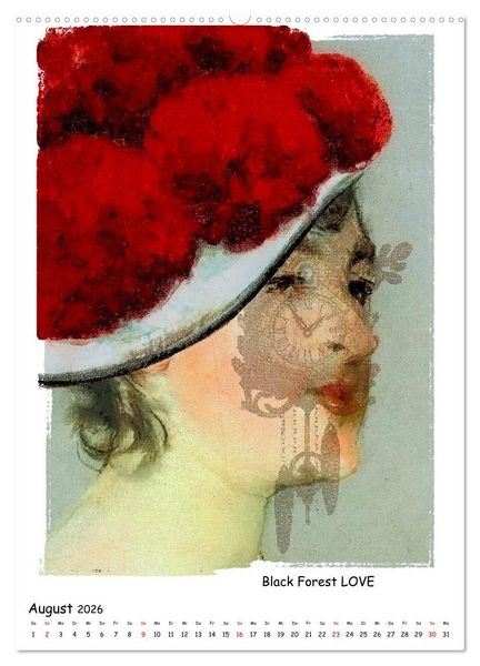 Produktbild: Alte Meister treffen Digital Art (Wandkalender 2026 DIN A2 hoch), CALVENDO Monatskalender