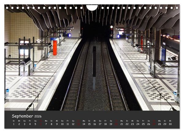 Produktbild: U-Bahn-Stationen des Westens (Wandkalender 2026 DIN A4 quer), CALVENDO Monatskalender