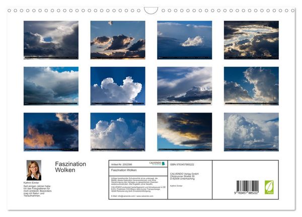 Produktbild: Faszination Wolken (Wandkalender 2026 DIN A3 quer), CALVENDO Monatskalender