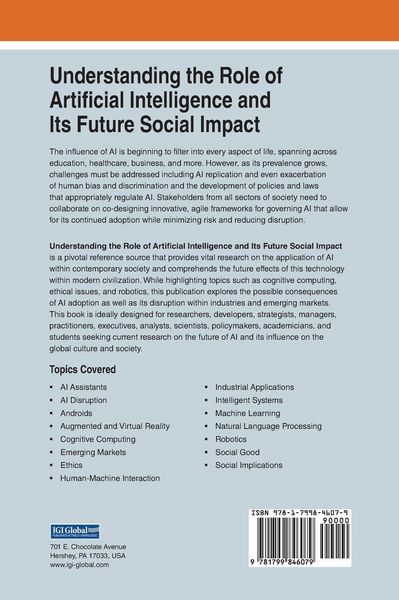 Produktbild: Understanding the Role of Artificial Intelligence and Its Future Social Impact