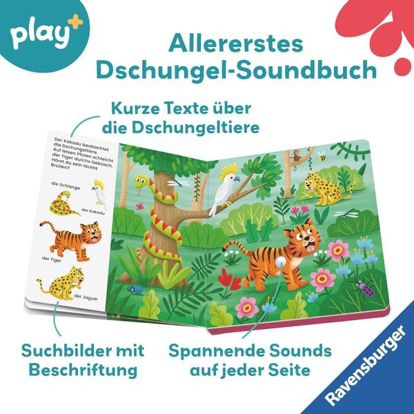 Produktbild: Play+ Mein allererstes Soundbuch Im Dschungel - ab 12 Monate