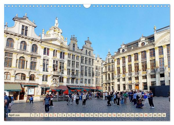 Produktbild: Sch&ouml;nste St&auml;dte in Belgien (Wandkalender 2026 DIN A3 quer), CALVENDO Monatskalender