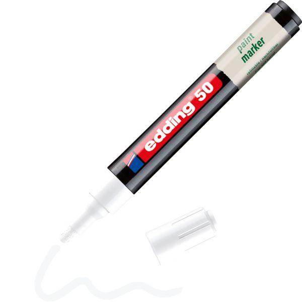 Produktbild: Edding 50 EcoLine 4-50-049 Lackmarker Wei&szlig; 2 mm, 3mm