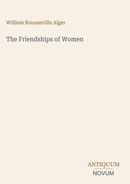 Produktbild: The Friendships of Women