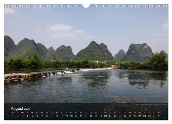 Produktbild: Erlebe China (Wandkalender 2026 DIN A3 quer), CALVENDO Monatskalender