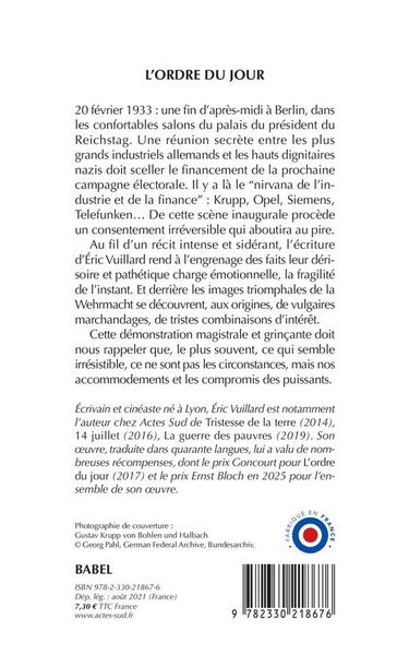 Produktbild: L'ordre du jour