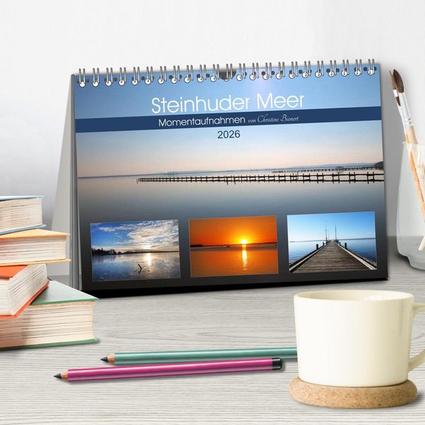 Produktbild: Steinhuder Meer, Momentaufnahmen von Christine Bienert (Tischkalender 2026 DIN A5 quer), CALVENDO Monatskalender