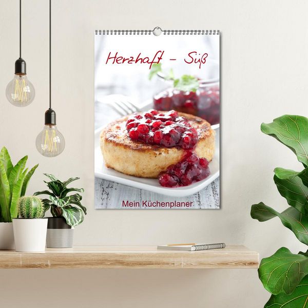 Produktbild: Herzhaft - S&uuml;&szlig; / Mein K&uuml;chenplaner (Wandkalender 2026 DIN A3 hoch), CALVENDO Monatskalender