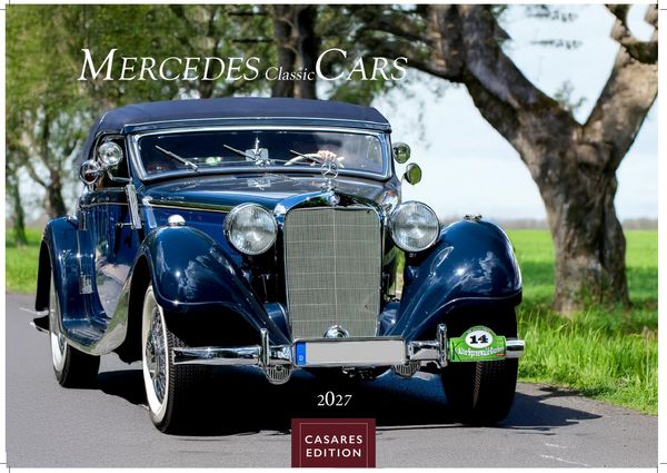 Produktbild: Mercedes Classic Cars Kalender 2027 &ndash; Wandkalender | Fotokalender Oldtimer 35x50cm Gro&szlig;format - Mercedes Oldtimer - Eleganz & Geschichte im Kalenderformat.