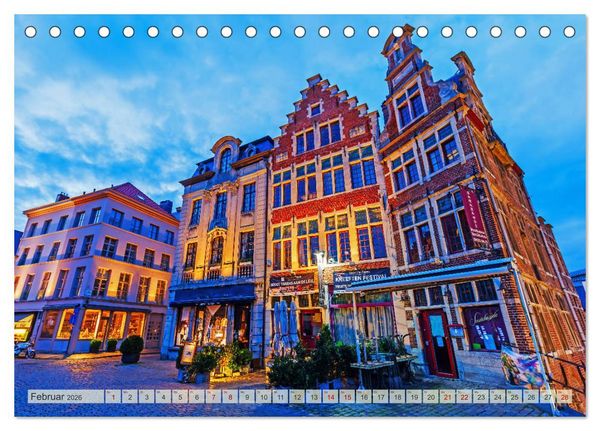 Produktbild: Gent - die geschichtstr&auml;chtige Perle in Flandern (Tischkalender 2026 DIN A5 quer), CALVENDO Monatskalender