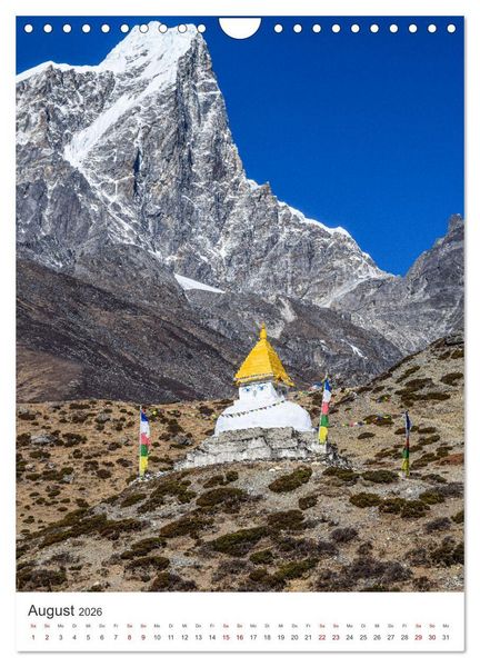 Produktbild: Nepal- K&ouml;nigreich der G&ouml;tter (Wandkalender 2026 DIN A4 hoch), CALVENDO Monatskalender