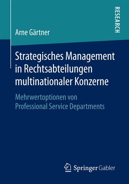 Produktbild: Strategisches Management in Rechtsabteilungen multinationaler Konzerne