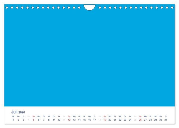 Produktbild: Farbiger Bastelkalender (Wandkalender 2026 DIN A4 quer), CALVENDO Monatskalender