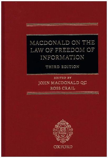 Produktbild: The Law of Freedom of Information