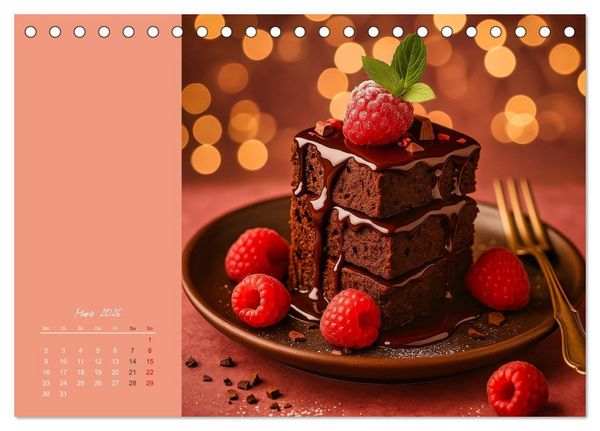 Produktbild: Sag's mit Schokolade (Tischkalender 2026 DIN A5 quer), CALVENDO Monatskalender