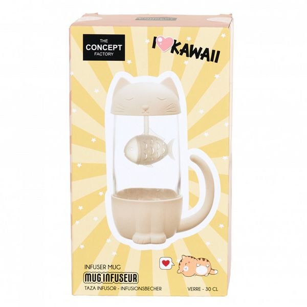 Produktbild: Infusionsbecher Fisch Katze 30cl kawaii