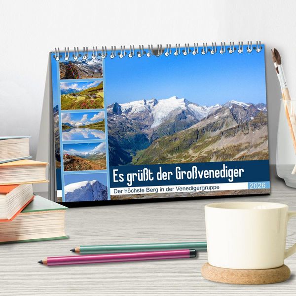 Produktbild: Es gr&uuml;&szlig;t der Gro&szlig;venediger (Tischkalender 2026 DIN A5 quer), CALVENDO Monatskalender