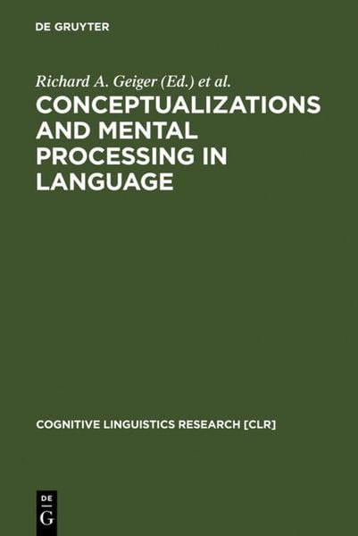 Produktbild: Conceptualizations and Mental Processing in Language
