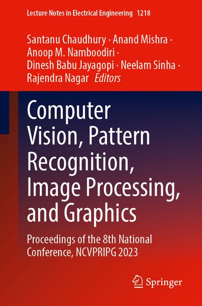 Produktbild: Computer Vision, Pattern Recognition, Image Processing, and Graphics