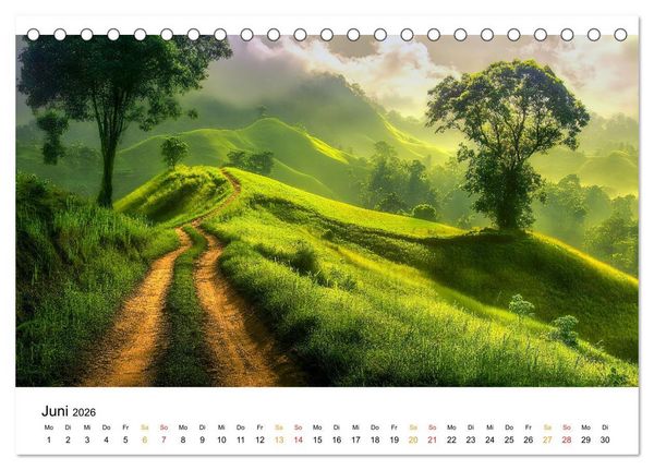 Produktbild: Mystischer Nebel (Tischkalender 2026 DIN A5 quer), CALVENDO Monatskalender