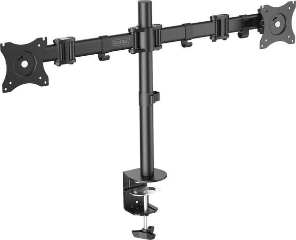 Digitus DA-90349 2fach Monitor-Tischhalterung 38,1 cm (15') - 68,6 cm (27') Schwarz Drehbar, Höhenverstellbar, Neigbar, 
