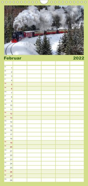 Produktbild: Harz Landschaften - Familienplaner hoch (Wandkalender 2022 , 21 cm x 45 cm, hoch)