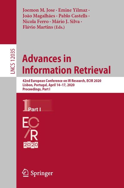 Produktbild: Advances in Information Retrieval